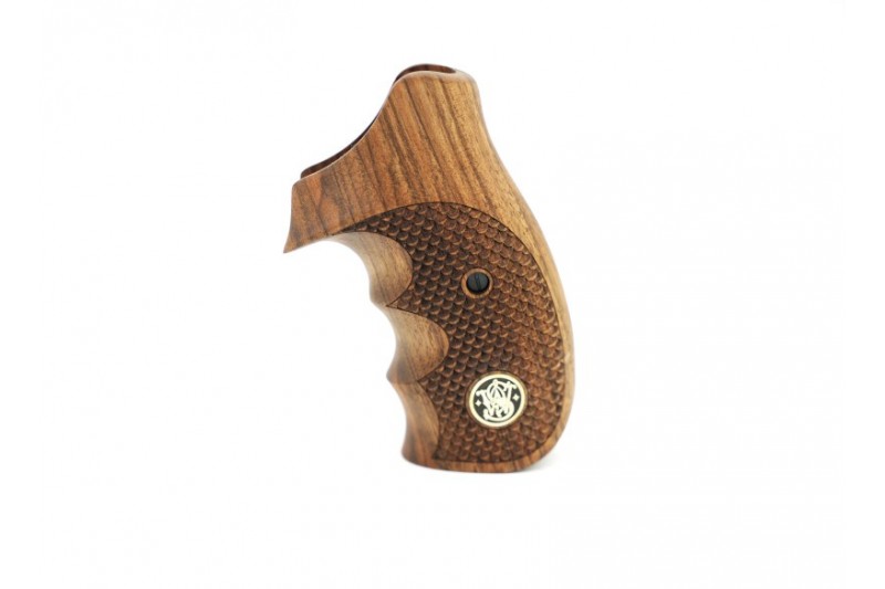 Smith Wesson K/L/X 357 Raund Butt (yuvarlak Dip) Uyumlu Ceviz Kabzası
